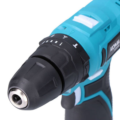 Kit taladro percutor 12 v con accesorios, batería 2.0ah y cargador