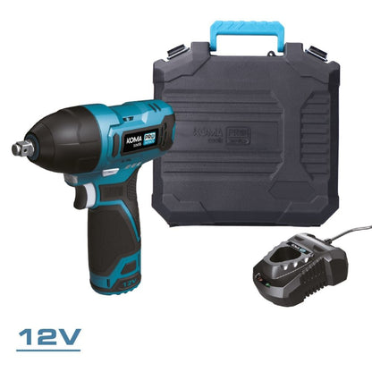 Kit llave de impacto 12 v con bateria y cargador