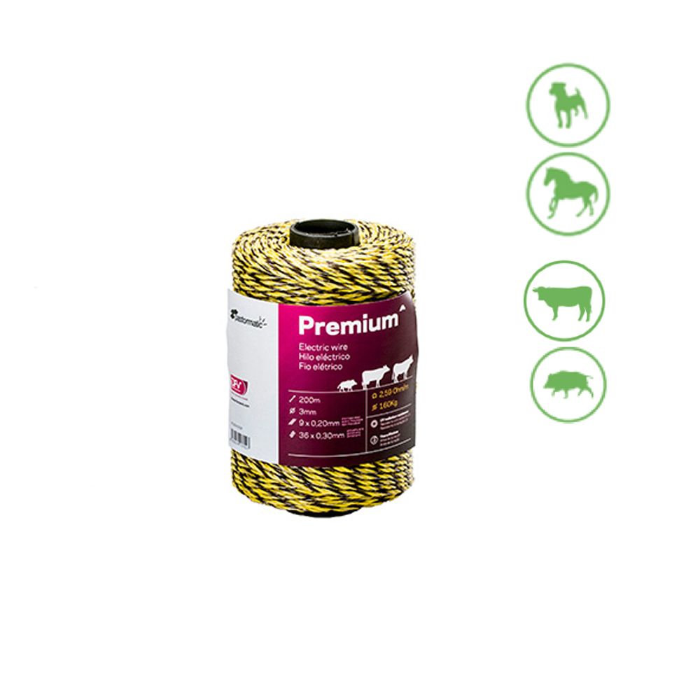Cuerda cord conductor 3 mm 200 m