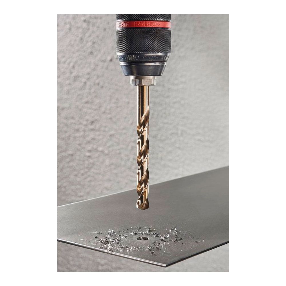 Brocas para metal hss cobalto rectificada, ø2,00 - 8,00 mm, juego 6 piezas