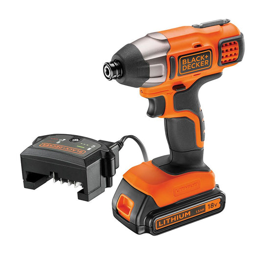Kit atornillador de impacto 18 v ¼ pulg con 1 batería 2.0ah y cargador