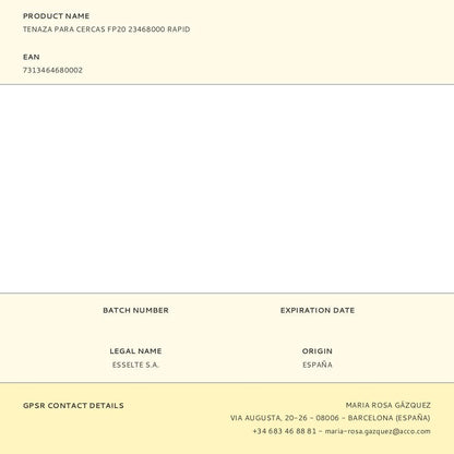Tenazas para cercas fp20
