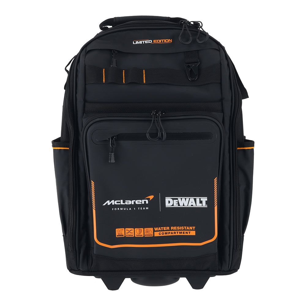 Mochila portaherramientas con ruedas, edición mclaren, ip54, 35 x 24 x 54 cm
