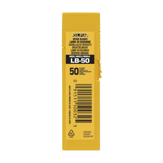 Cuchillas troceables plateadas 18 mm, juego 50 uds