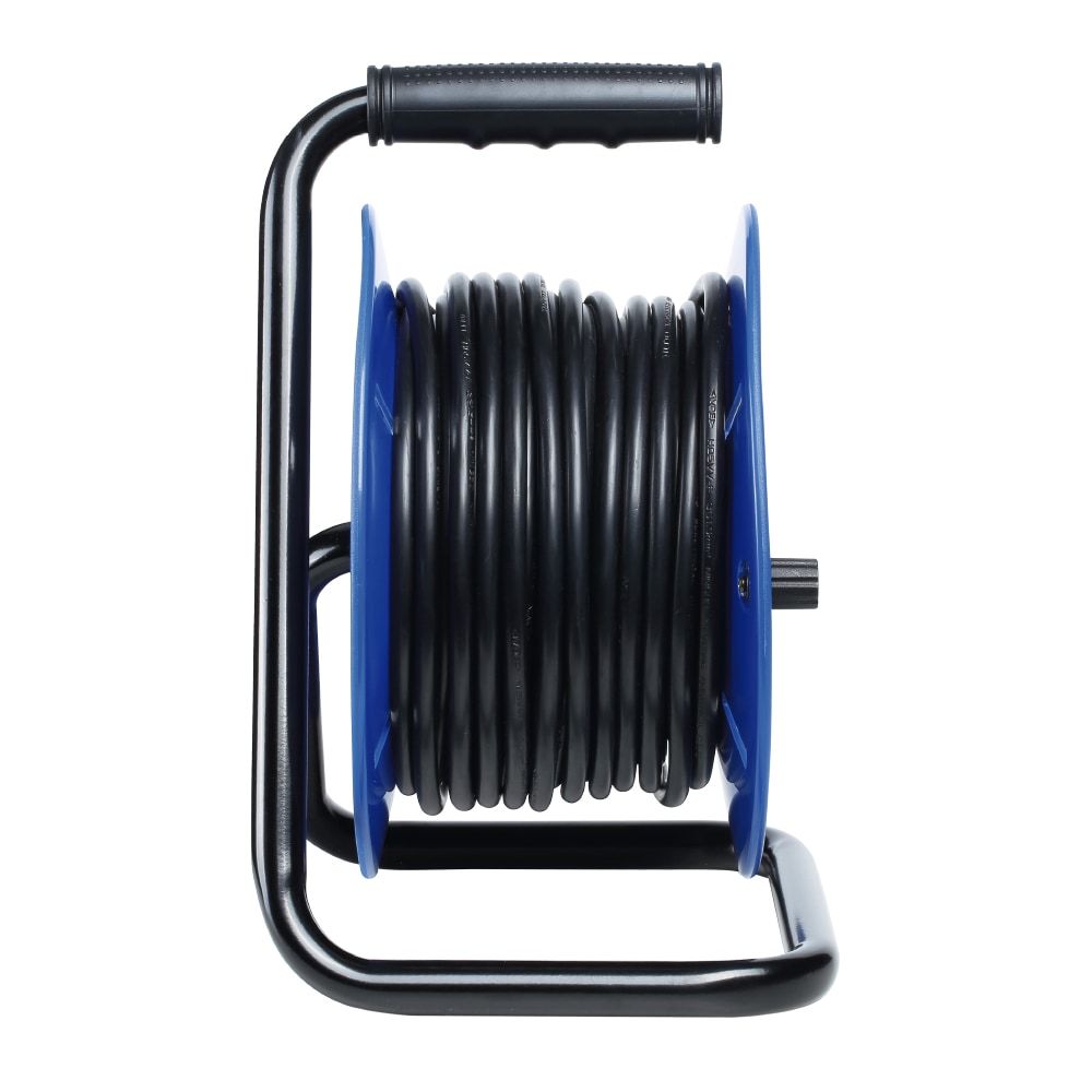 Enrollacables 25 m 3 g 1,50 mm² 4 tomas bipolares con t/tl con protector térmico