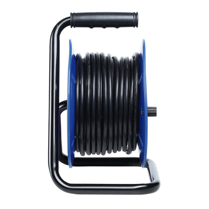Enrollacables 25 m 3 g 1,50 mm² 4 tomas bipolares con t/tl con protector térmico