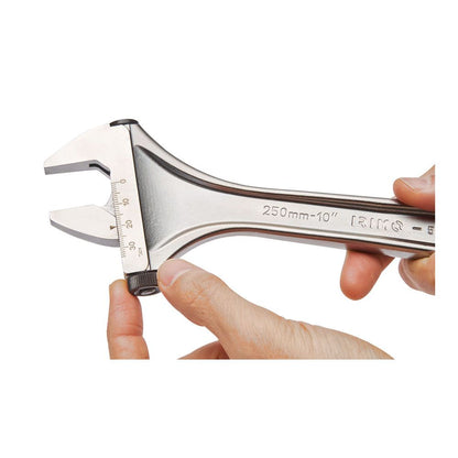 Llave ajustable (inglesa) de moleta lateral 12 pulg cromada