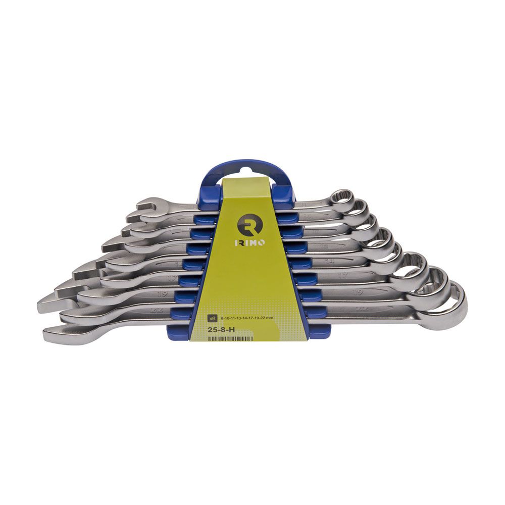 Llave combinada 8 - 22 mm, juego 8 piezas