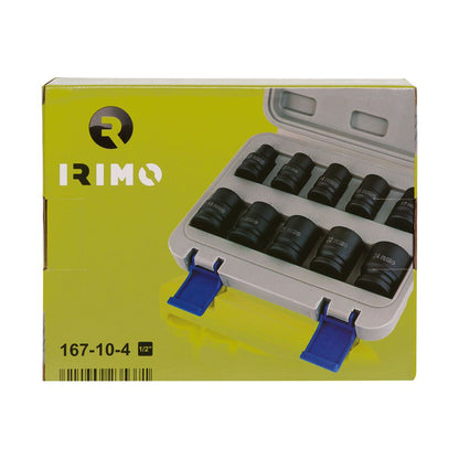 Vasos de impacto ½ pulg, 10 - 24 mm, 10 uds