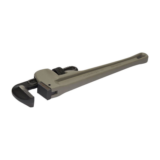 Llave de tubo stillson, grifa, aluminio, 10 pulg