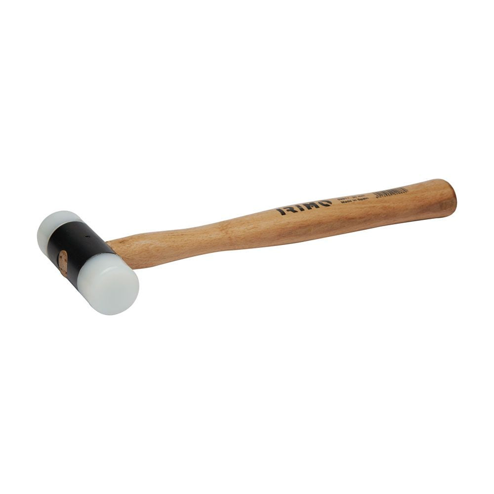 Martillo de nylon con mango de madera, ø44 mm