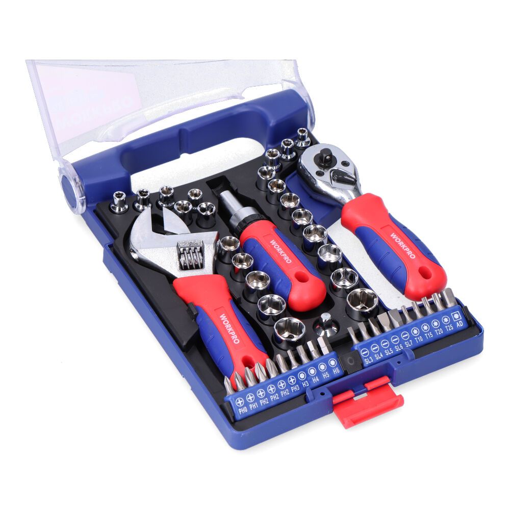 Conjunto de herramientas cortas de 46 piezas