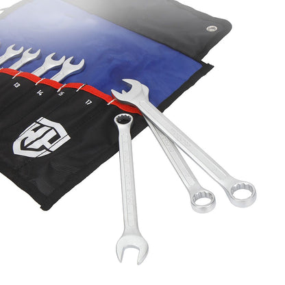 Llave fija combinada, juego 9 piezas