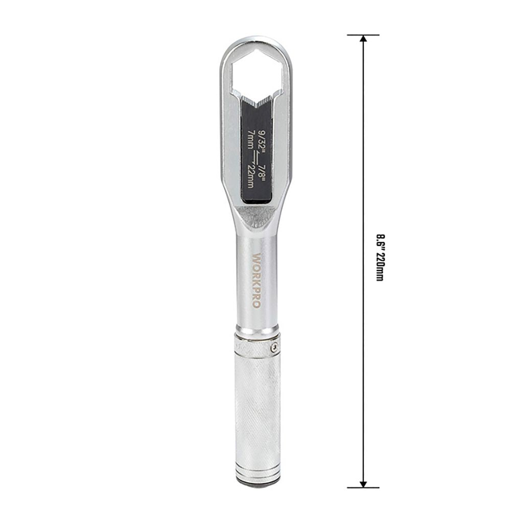 Llave ajustable universal, métrica y sae - 7 - 22 mm