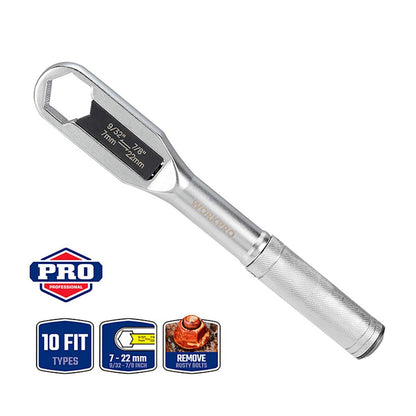 Llave ajustable universal, métrica y sae - 7 - 22 mm