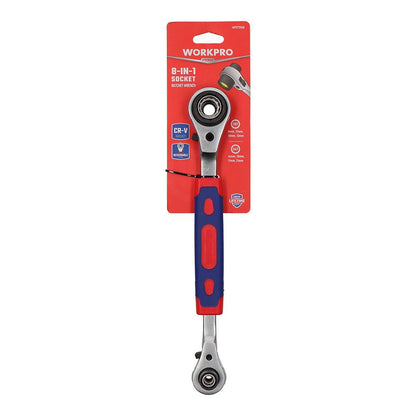 Llave de carraca vaso múltiple 8 en 1 - 8 - 10 - 12 - 13 - 14 - 17 - 19 - 21 mm