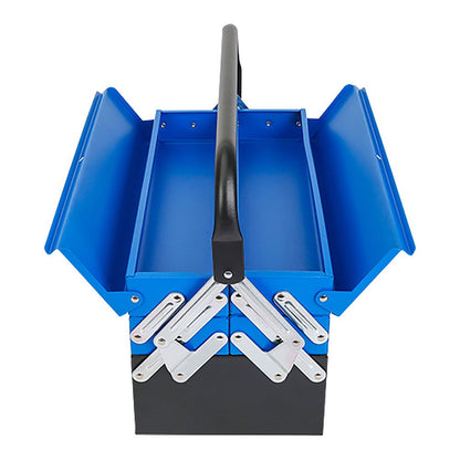 Caja de herramientas metálica, 5 compartimentos, 41,5 × 20 × 20 cm