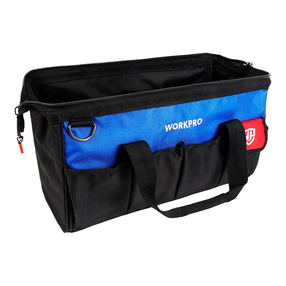 Bolsa de herramientas compartimiento principal con cremallera + 13 bolsillos, 460 mm