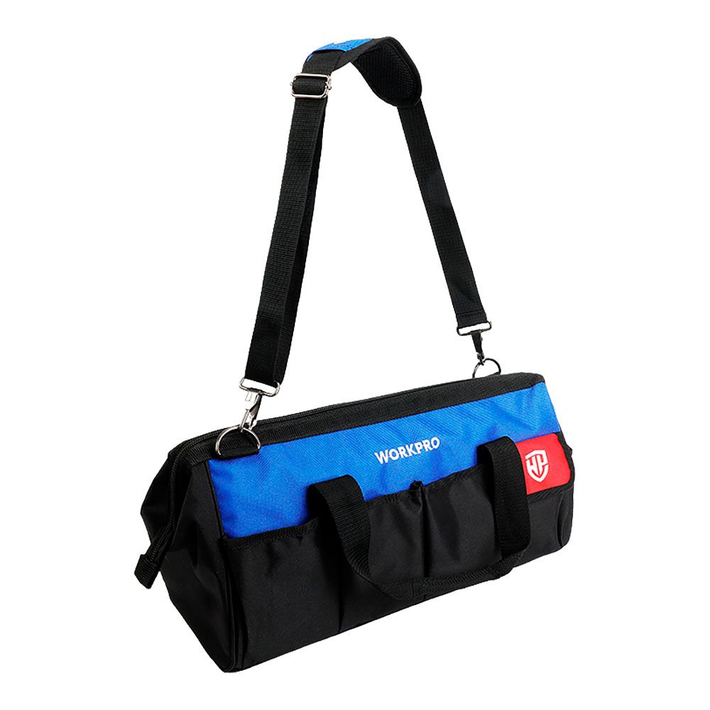 Bolsa de herramientas compartimiento principal con cremallera + 13 bolsillos, 460 mm