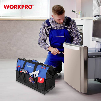 Bolsa de herramientas con cremallera con base impermeable 60 x 26 x 40 cm