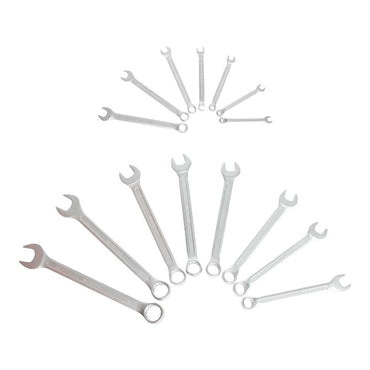 Llave combinada, fija estrella, 7 - 22 mm, juego 15 piezas