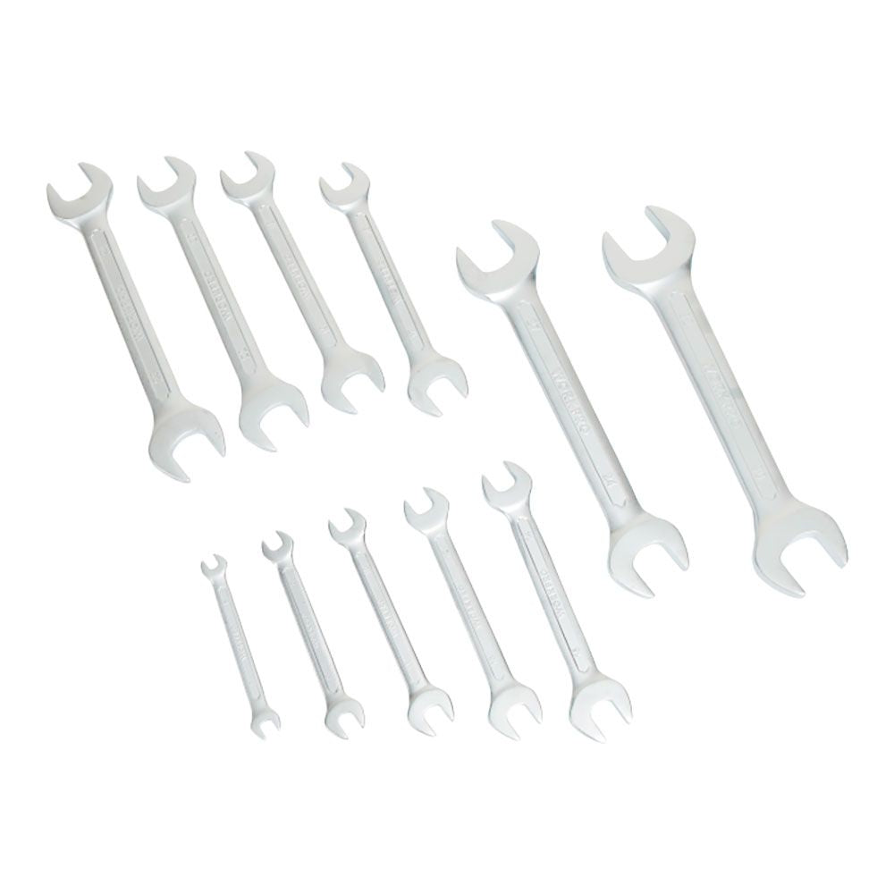 Llave fija de dos bocas, juego 11 piezas