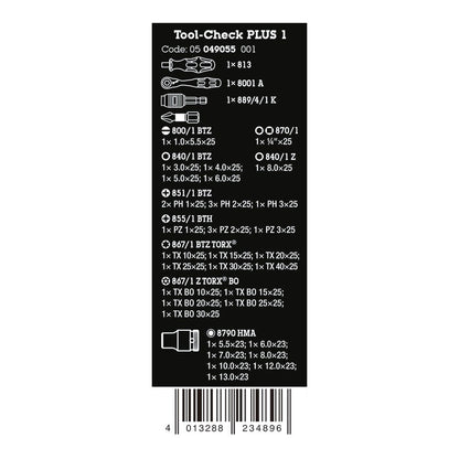 Juego herramientas chek plus 1, 39 piezas