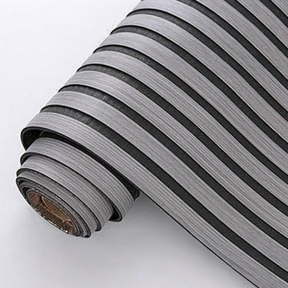 Revestimiento autoadhesivo 3d, color roble gris con fondo de fieltro gris antracita, rollo de 58 x 300 cm