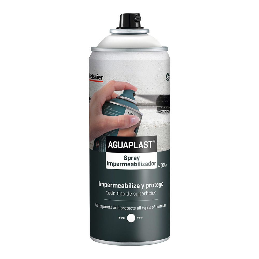 Aguaplast Impermeabilizante Spray Blanco — Sellado e Impermeabilización Rápida 400ml