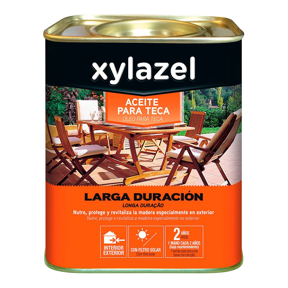 Aceite larga duración para teca color natural 750 ml