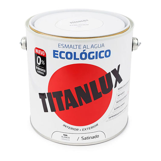 Esmalte ecológico al agua blanco satinado 2,5 l