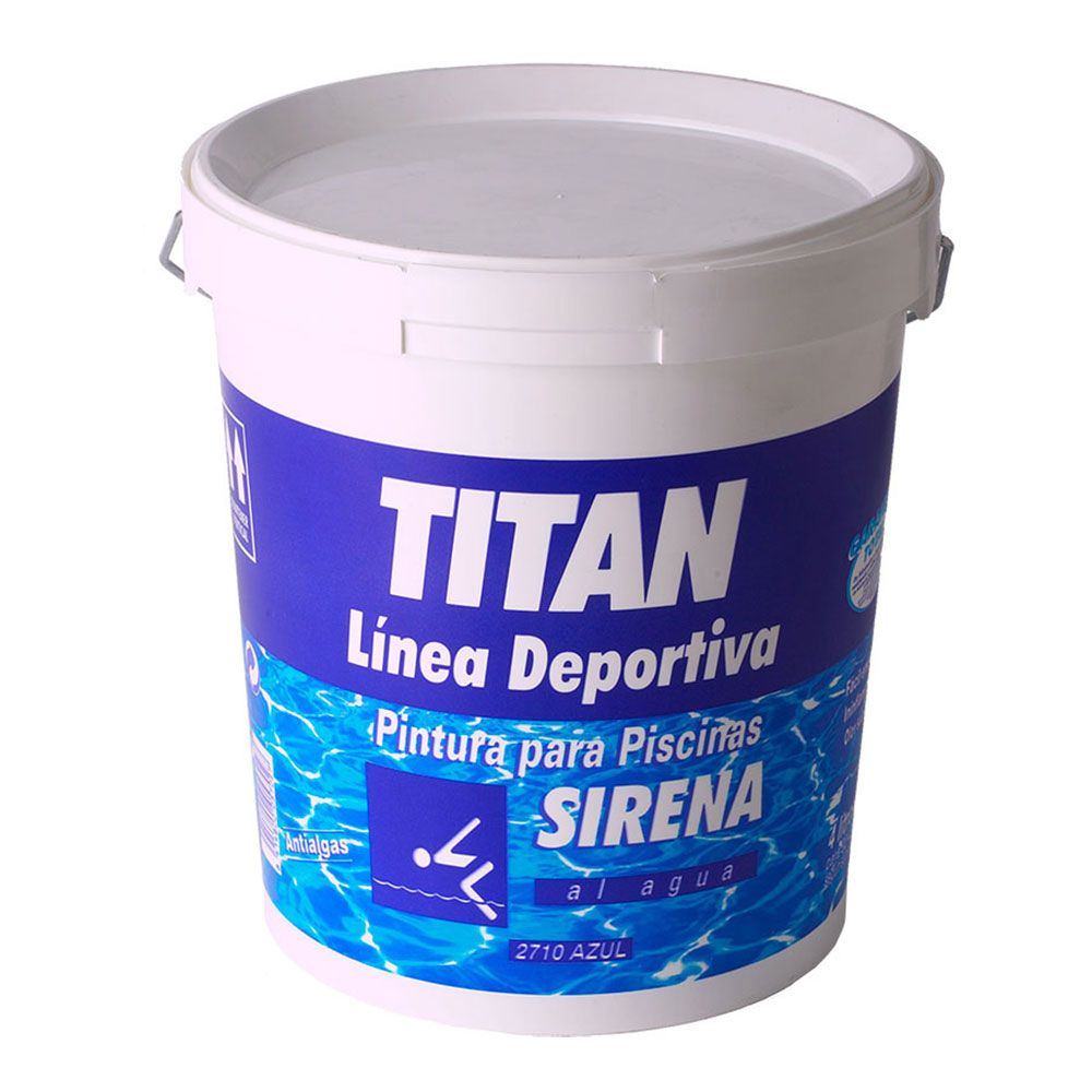 Pintura al agua para piscinas azul mate 4 l