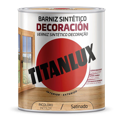 Barniz sintético decoración incoloro satinado 4 l