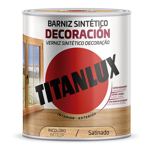 Barniz sintético decoración incoloro satinado 4 l