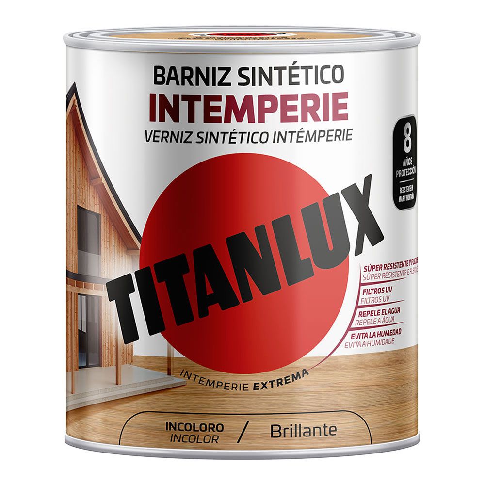 Barniz sintético intemperie incoloro brillante 4 l