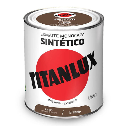 Esmalte sintético monocapa pardo brillante 750 ml