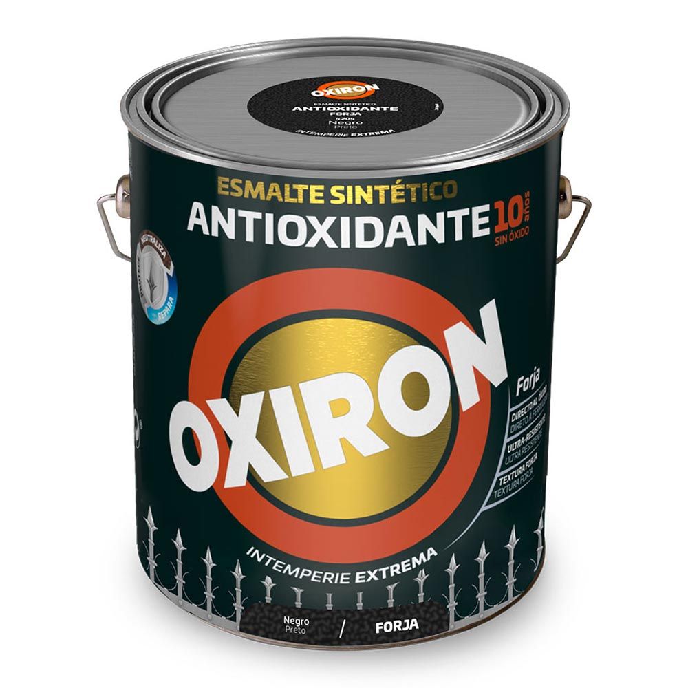 Esmalte sintético metálico antioxidante negro forja 4 l