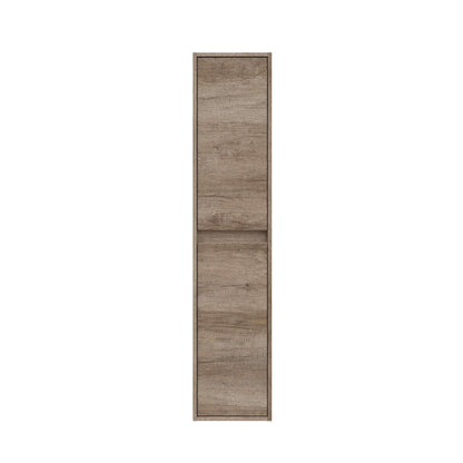 Columna baño suspendida, 2 puertas, marrón nordik