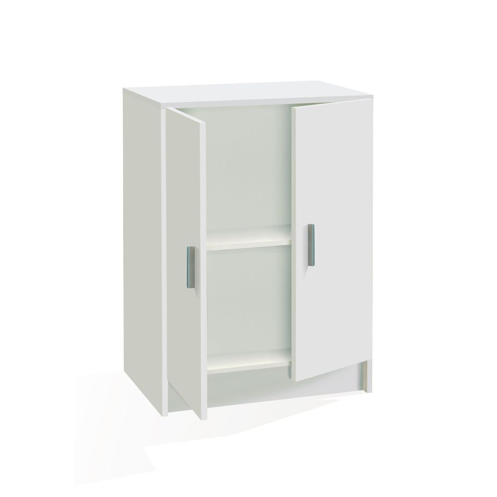 Armario multiusos 2 puertas blanco