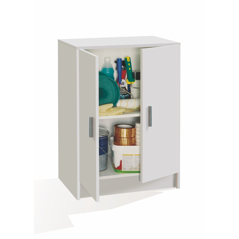 Armario multiusos 2 puertas blanco