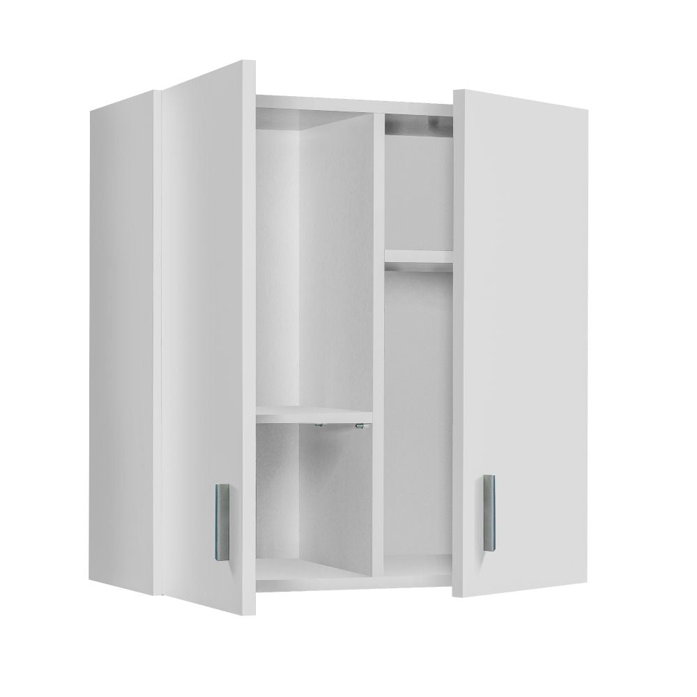 Armario multiusos para colgar 2 puertas blanco