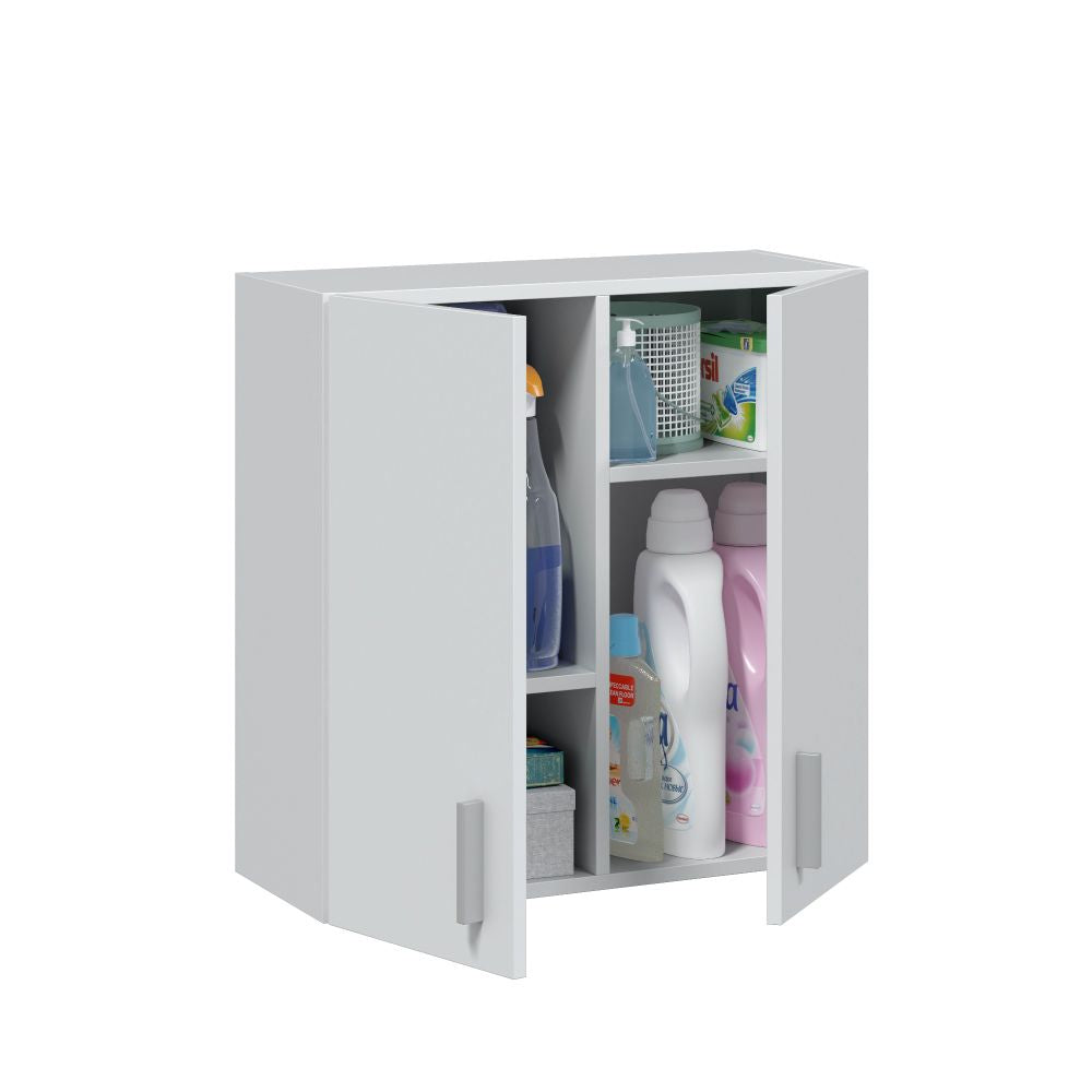 Armario multiusos para colgar 2 puertas blanco
