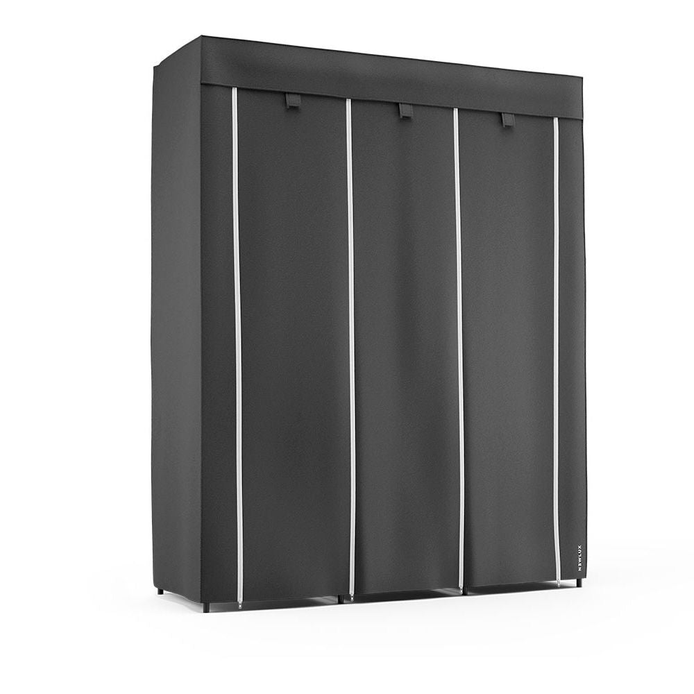 Armario de tela canvas v130 negro 130 x 45 x 167 cm