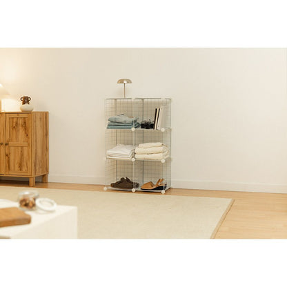 Estantería modular metálica titan c6 blanco