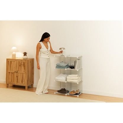 Estantería modular metálica titan c6 blanco