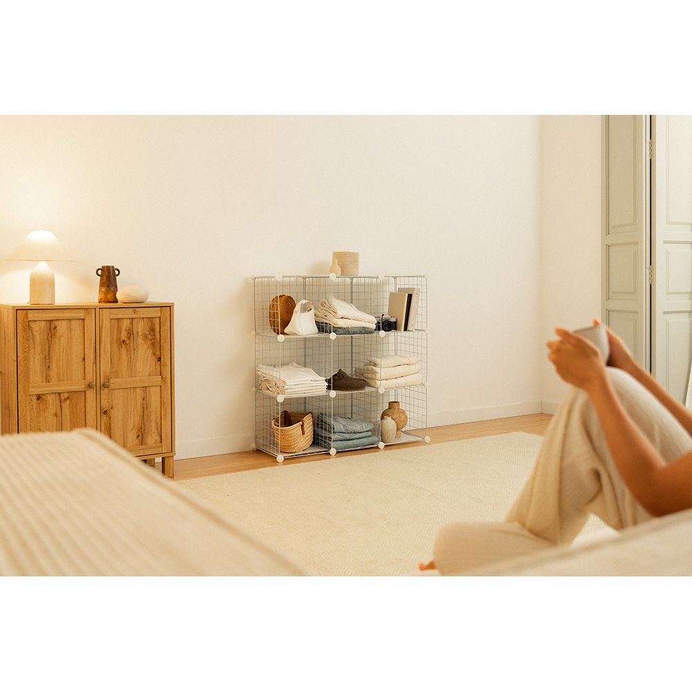 Estantería modular metálica titan c9 blanco