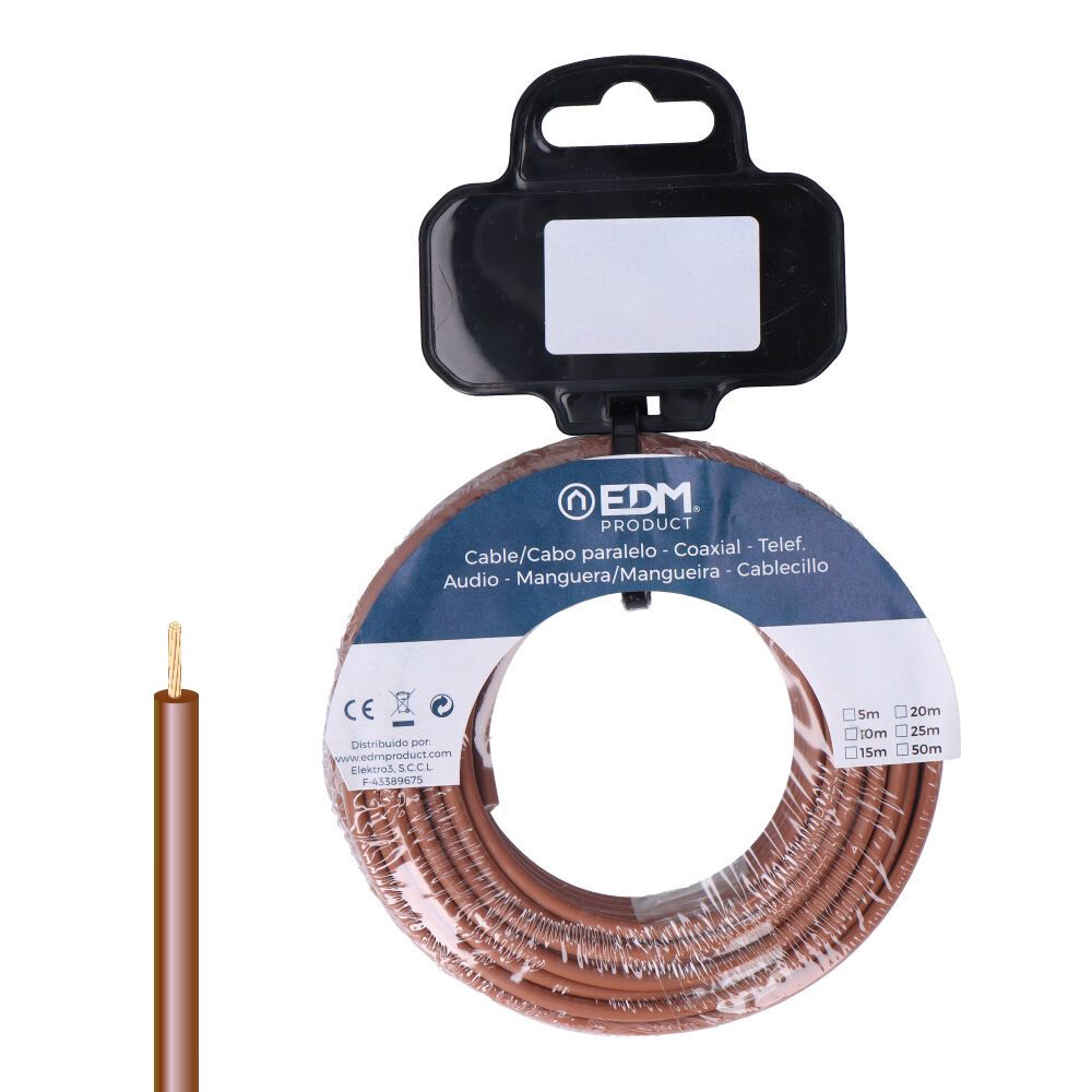 Carrete cablecillo h07z1-k 4,00 mm² marrón, 20 m