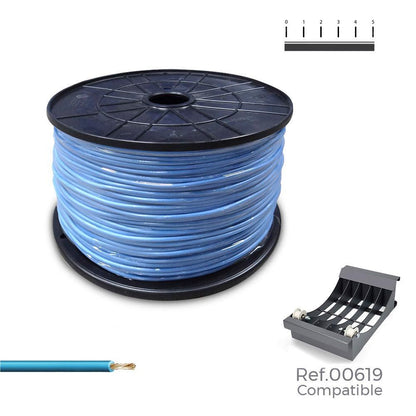 Cablecillo h07v-k 1,50 mm² azul,1000 m. (bobina grande)