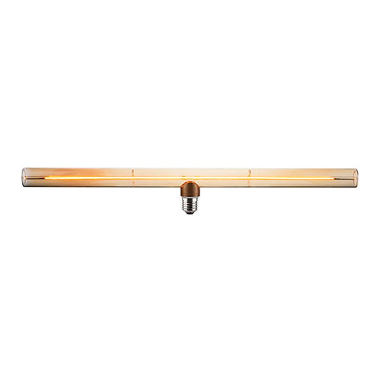 Bombilla led decorativa ámbar tipo linestra, e27, 6 w, 360 lm, 1800 k, luz cálida, 500 x 72 mm