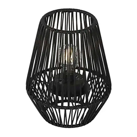 Farolillo solar negro, ø22 x 25 cm
